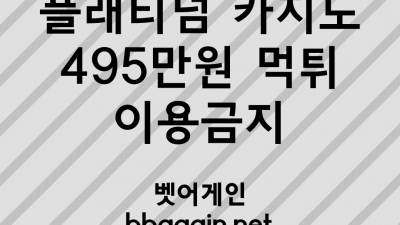 양방이라며 원금까지 먹튀한 플래티넘카지노 먹튀사이트 확정